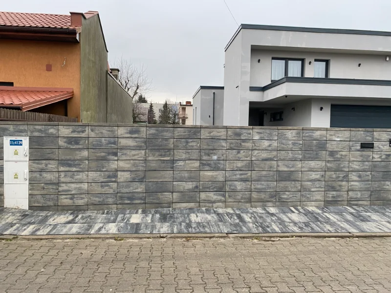Zdjęcie - nowoczesne ogrodzenia mur