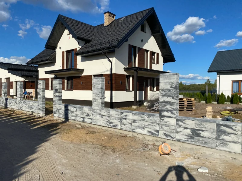 Zdjęcie - nowoczesne ogrodzenia z bloczków