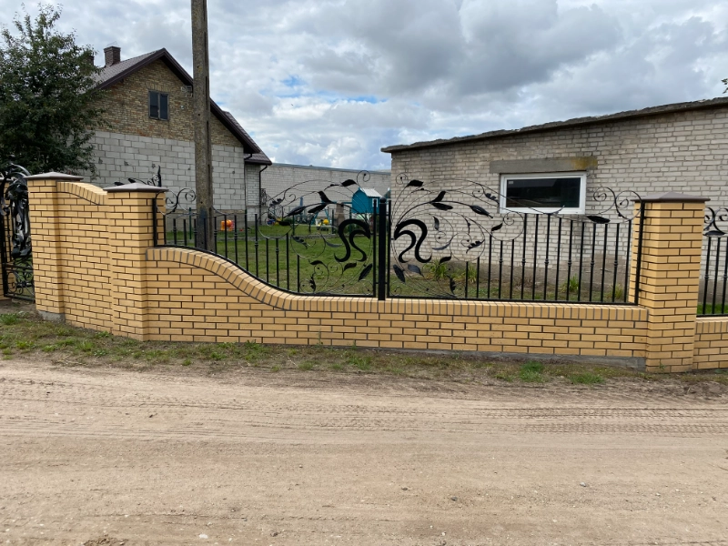 Zdjęcie - ogrodzenia z cegły klinkierowej